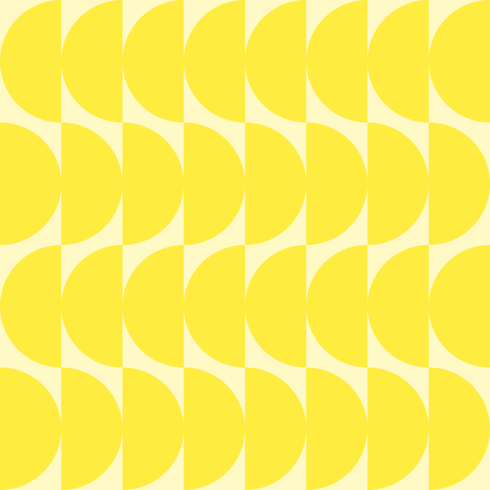 Yellow half circles pattern