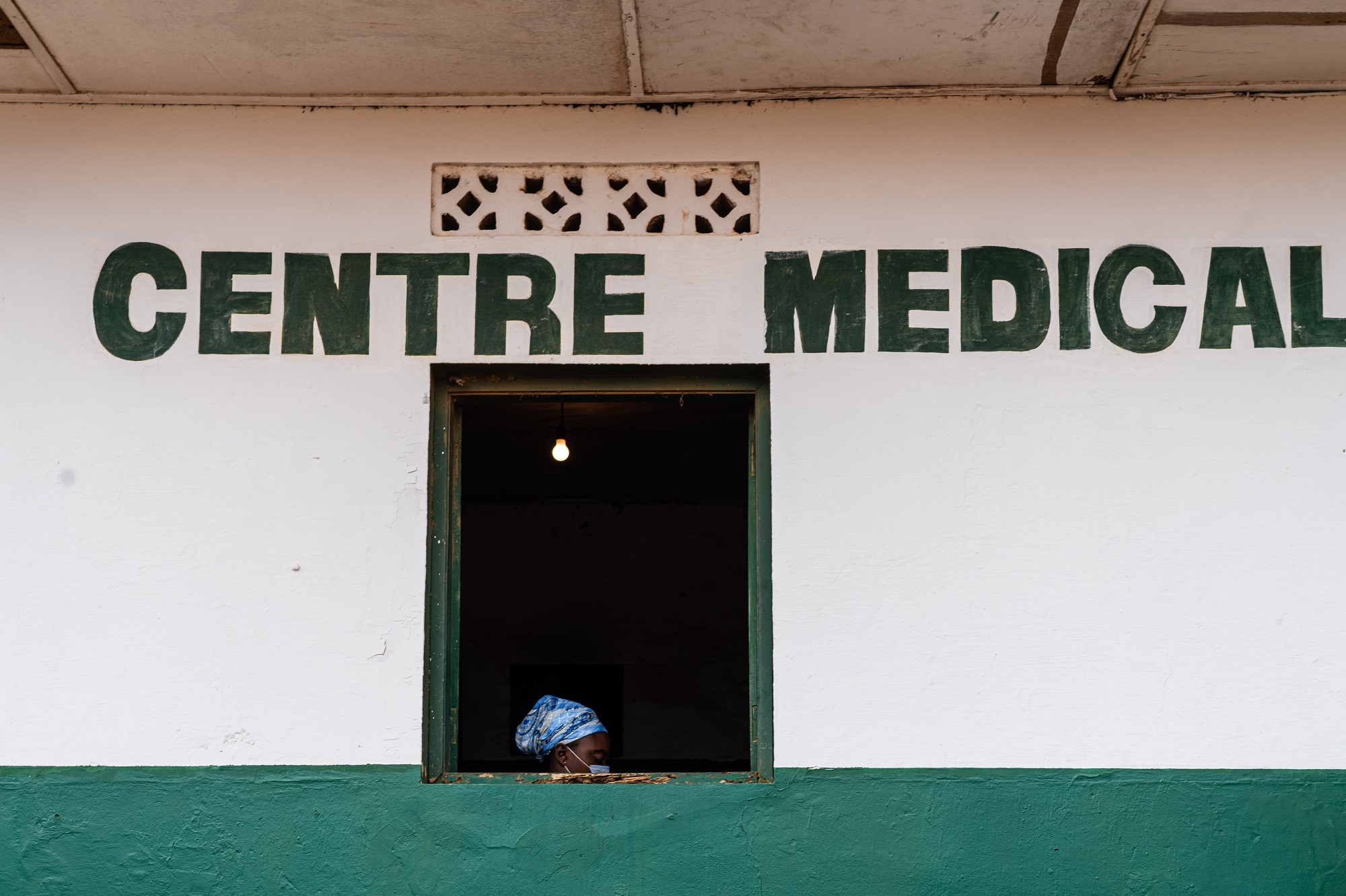 A nurse inside the Kimbanguiste Medical Center, an enrollment site for agents and health providers of the mobile money services program in Matadi, Democratic Republic of the Congo on June 4, 2021.