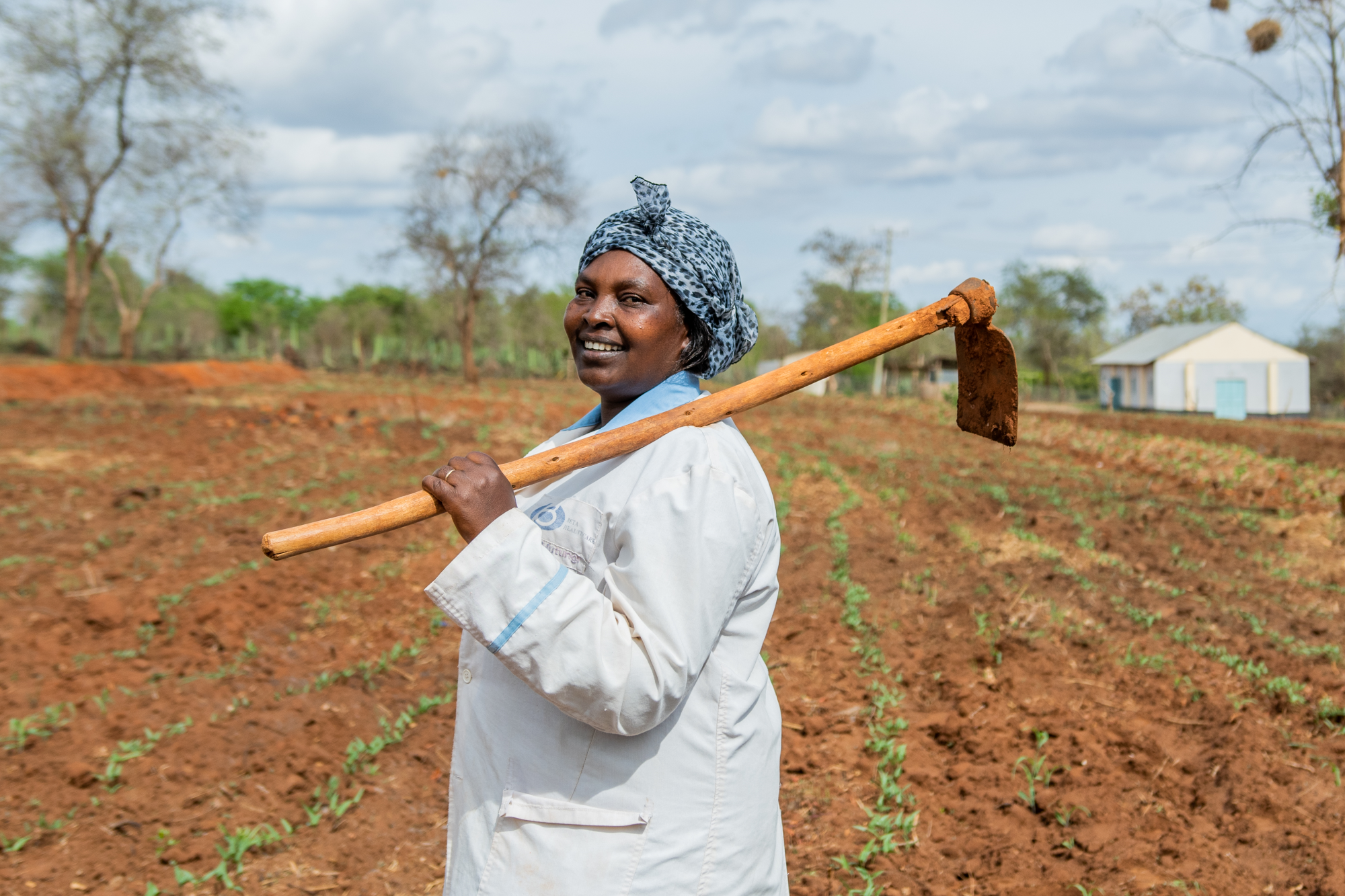 Josephine Kimonyi, farmer, at her farm in Makueni County, Kenya on November 13, 2022.