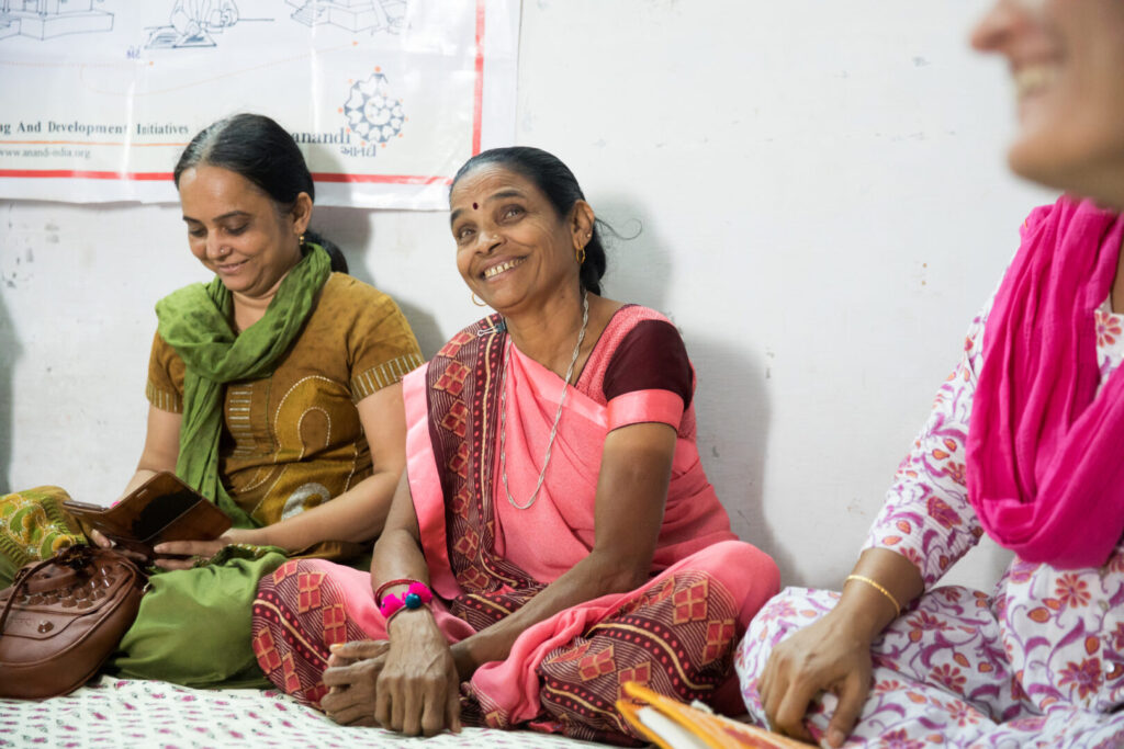 Women leaders, Area Networking and Development Initiatives (ANANDI) Gender Justice team and foundation staff participate in an interactive session at the Area Networking and Development Initiatives (ANANDI) centre in Dahod, Gujarat, India on August 27, 2018.